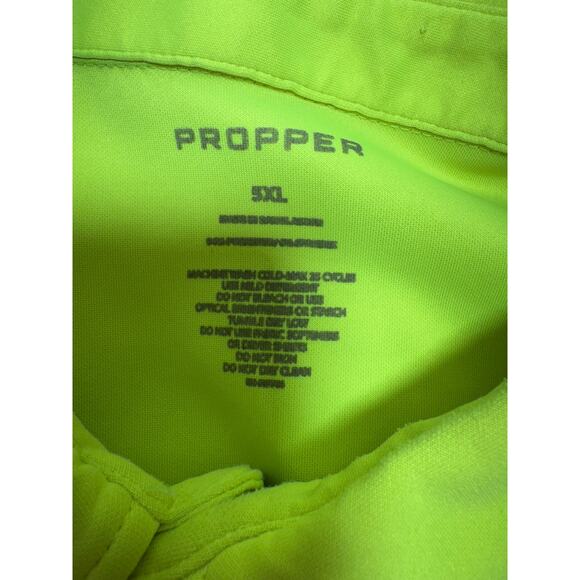 Proper Men’s Hi Visibility Safety Polo Shirt Yellow/Green ANSI Class 2 - Picture 2 of 8
